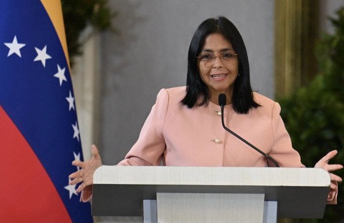 Phó tổng thống Delcy Rodriguez tại Caracas hồi tháng 9/2025. Ảnh: AFP