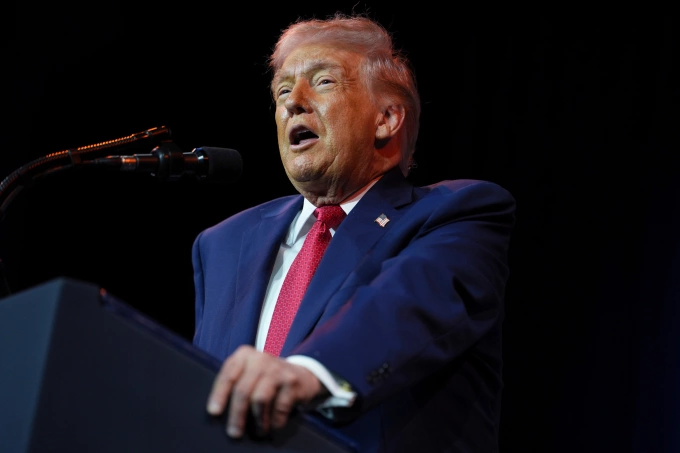 Tổng thống Donald Trump phát biểu tại Washington ngày 6/1. Ảnh: AP