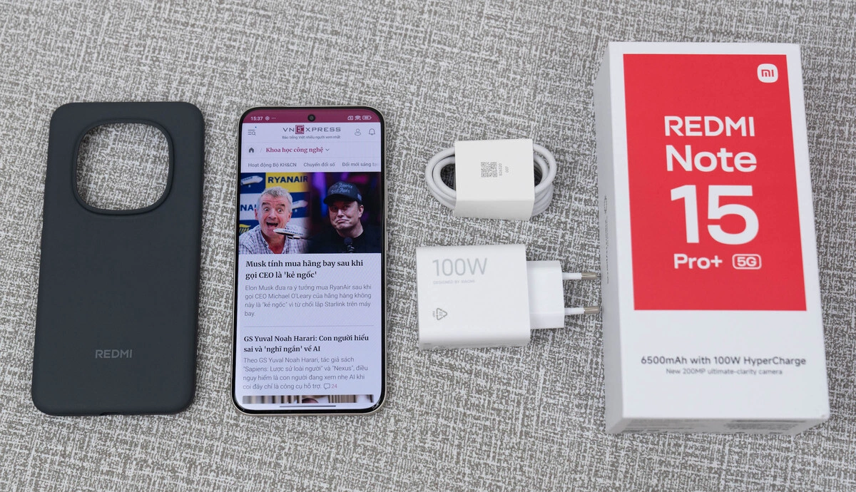 Redmi Note 15 Pro+ 5G - smartphone bền nhất của Xiaomi - Báo VnExpress