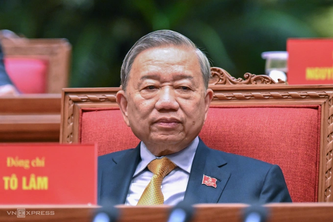 Tổng Bí thư Tô Lâm tại Đại hội Đảng XIV. Ảnh: Giang Huy