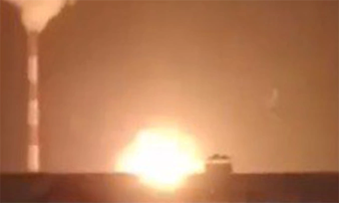 Vụ nổ được cho là tại thành phố Belgorod do cuộc tấn công Ukraine trong ảnh đăng ngày 25/1. Ảnh: X/AMK Mapping