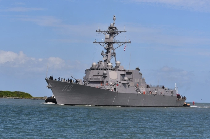 Khu trục hạm USS Delbert D. Black ở cảng Canaveral, bang Florida, Mỹ tháng 9/2020. Ảnh: Reuters