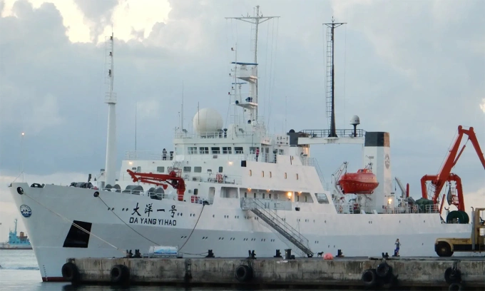 Tàu Đại dương 1 trong ảnh chụp tháng 1/2016. Ảnh: Marine Traffic
