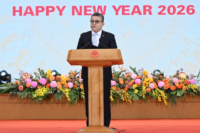 Đại sứ Palestine tại Việt Nam Saadi Salama - Trưởng đoàn Ngoại giao tại Việt Nam