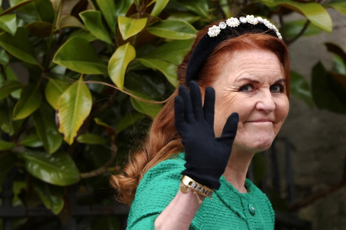 Bà Sarah Ferguson tại lâu đài Windsor hồi tháng 3/2024. Ảnh: AFP
