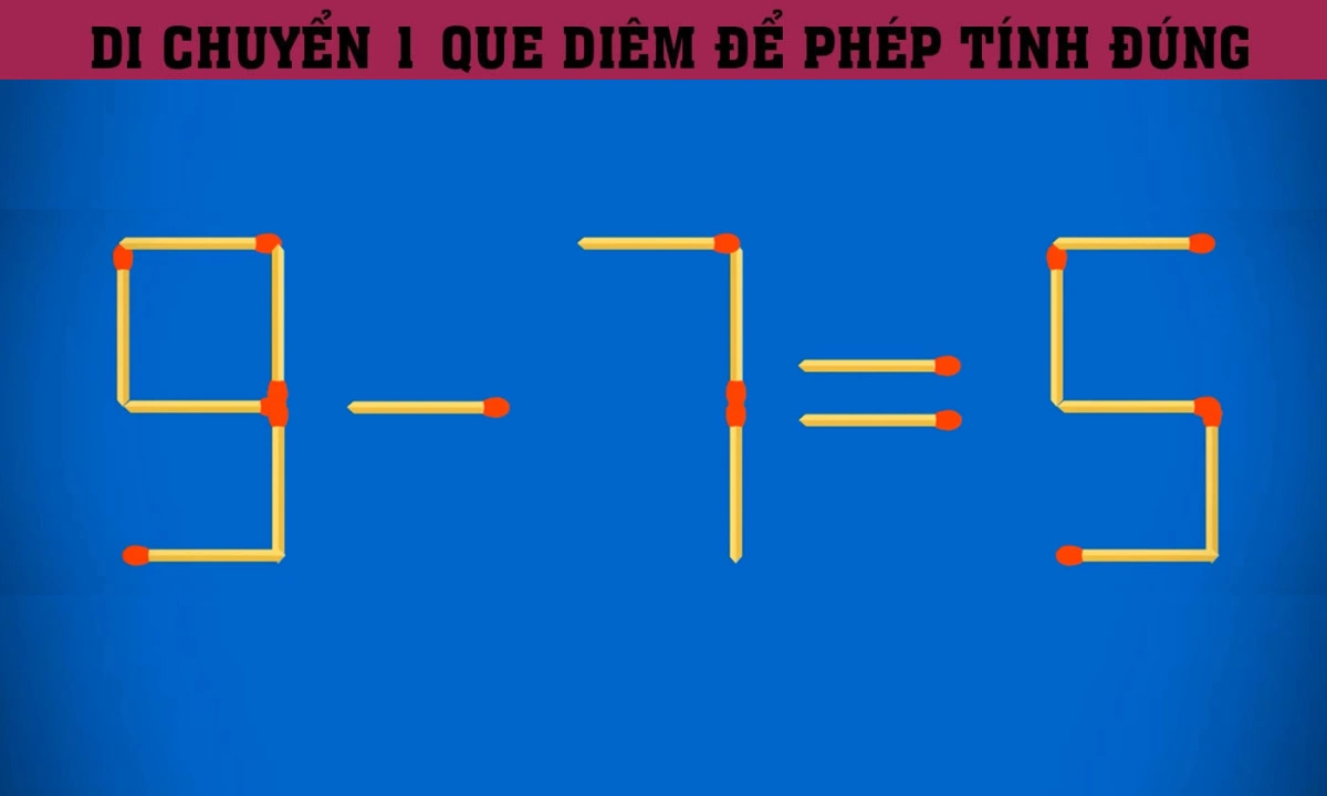 Bạn có phải là bậc thầy sắp đặt que diêm trong 10 giây?