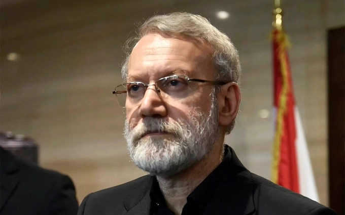 Ali Larijani, thư ký Hội đồng An ninh Quốc gia Iran, khi thăm Lebanon vào tháng 8/2025. Ảnh: AFP