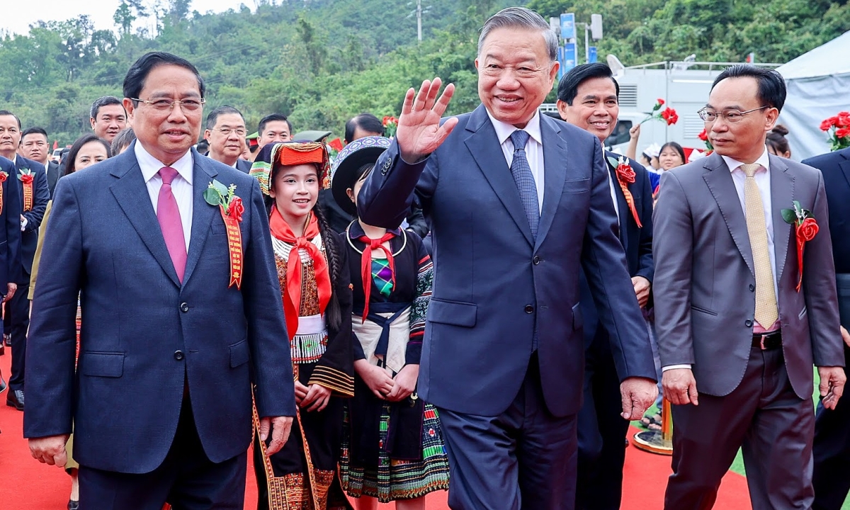 Tổng Bí thư, Thủ tướng dự khởi công 121 trường nội trú biên giới