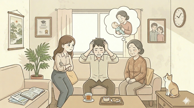 Mẹ giục chúng tôi sinh con đầu lòng nhưng vợ lại chưa muốn