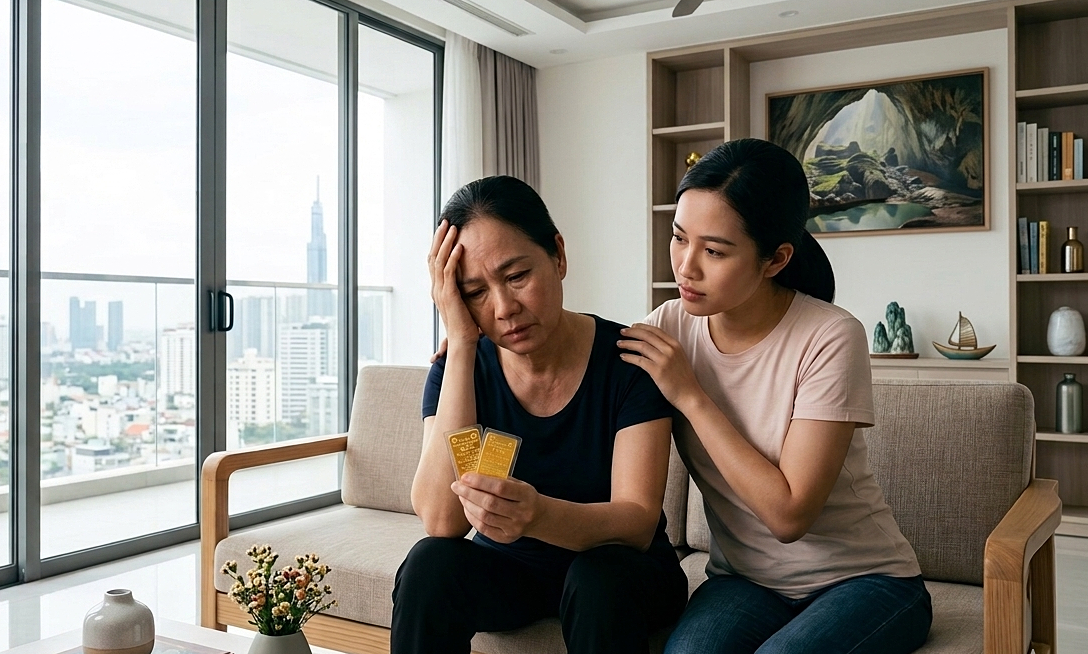 Mẹ tôi lỗ 100 triệu đồng sau ba tuần 'đu đỉnh' vàng