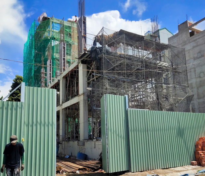 Một công trình xây dựng tại TP HCM. Ảnh: Quốc Kiên