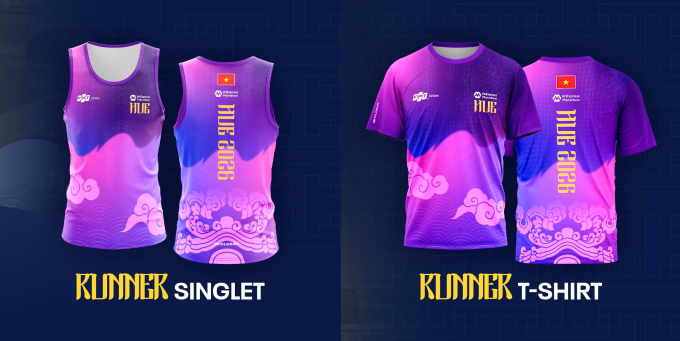 Design of the VnExpress Marathon Hue 2026 race shirt. Photo courtesy of VnExpress Marathon