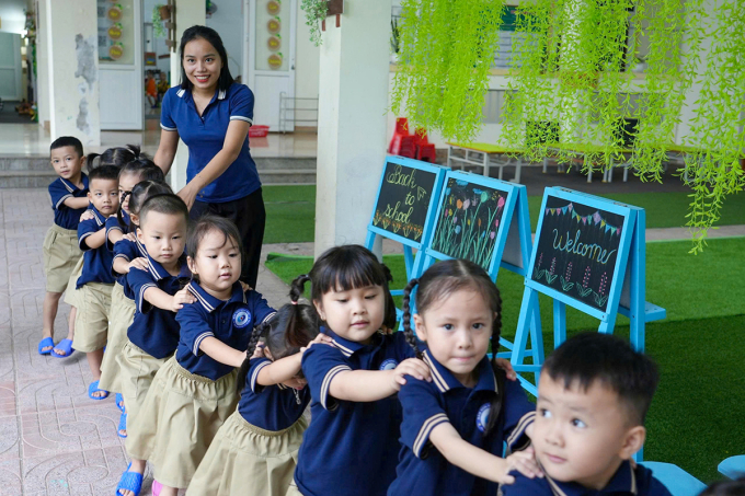 Giáo viên mầm non Nghệ An đang giảng dạy, tháng 3/2026. Ảnh: Hùng Lê