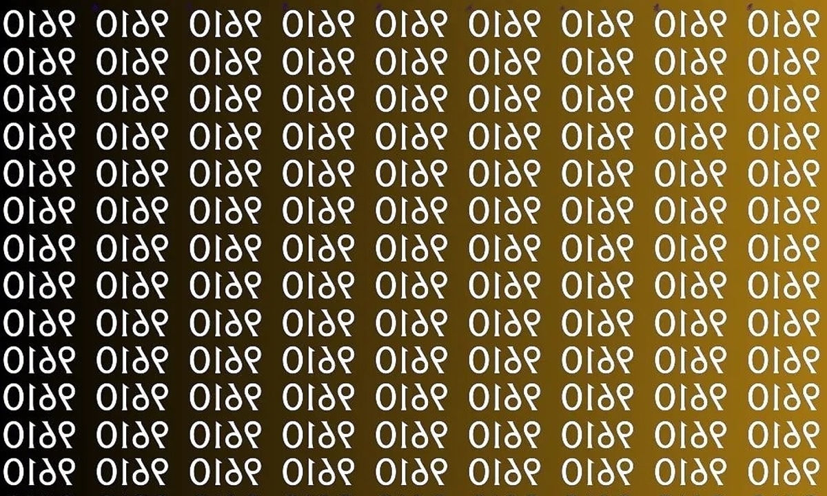 Bạn có phải 'mắt đại bàng' để tìm ra số 9910?