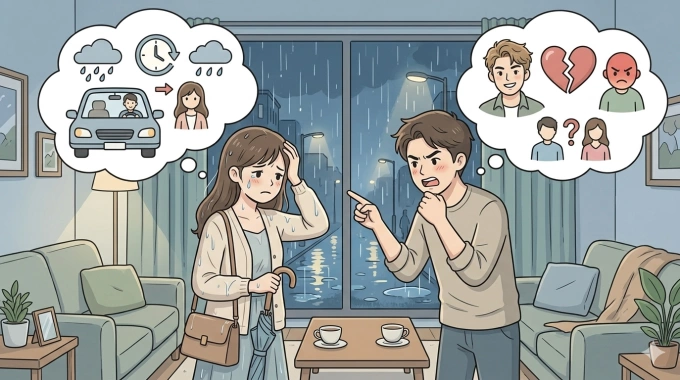 Vợ chồng cãi nhau vì tôi đi nhờ xe nam đồng nghiệp về