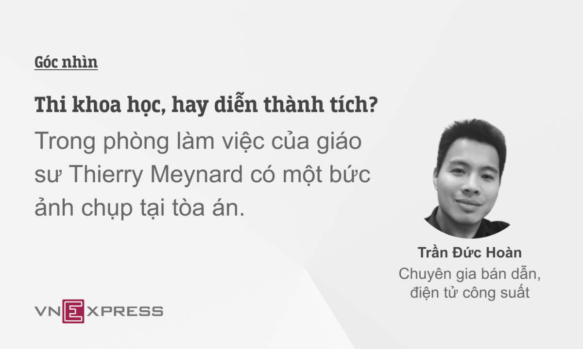 Thi khoa học, hay diễn thành tích?