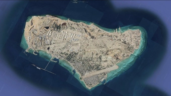 Đảo Kharg nhìn từ vệ tinh. Ảnh: Google Earth