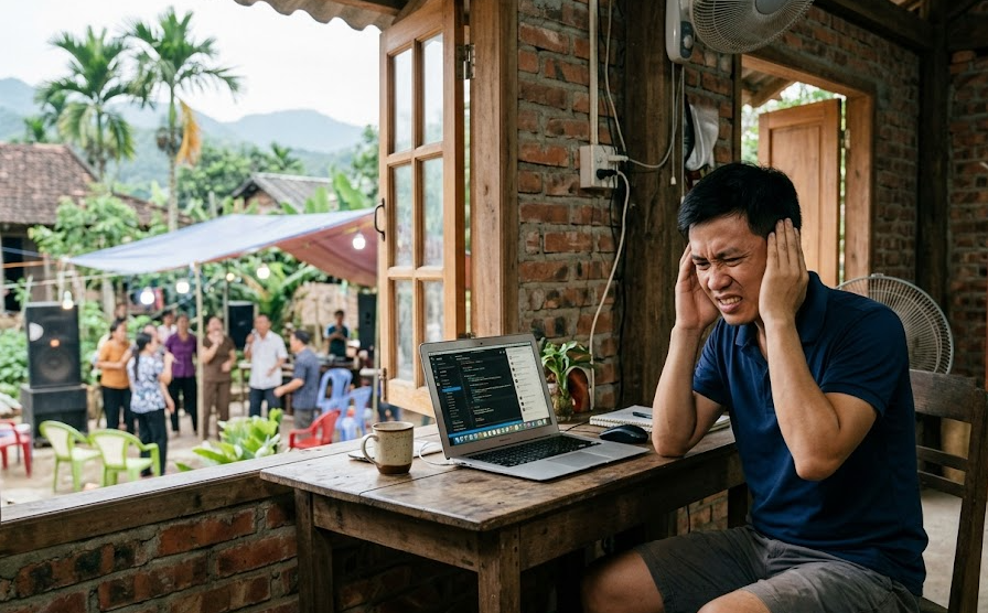 Bỏ phố về quê nhưng tôi phải đi ở trọ Nha Trang vì tiếng ồn karaoke