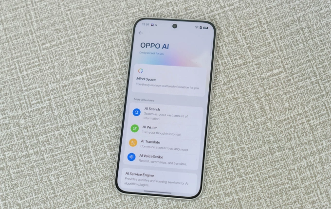 Các tính năng AI trên Oppo Reno15 F. Ảnh: Huy Đức