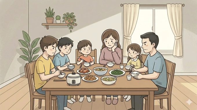 Bà xã khả năng có hạn nên không nói chuyện được với chồng con