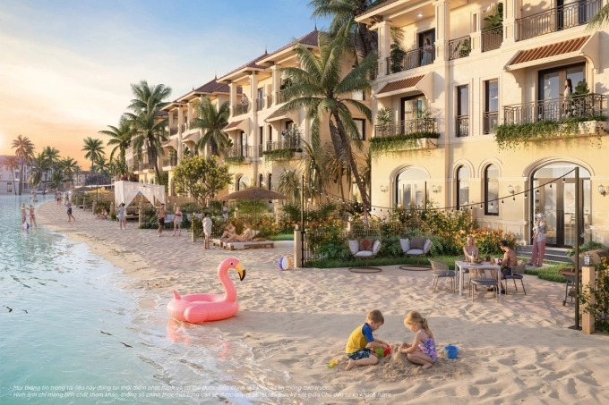 Các căn biệt thự song lập view biển tại dự án. Ảnh: Vinhomes