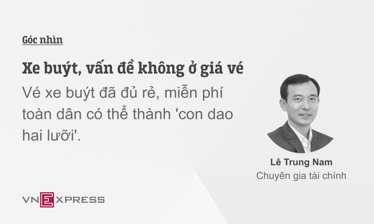 Xe buýt, vấn đề không ở giá vé