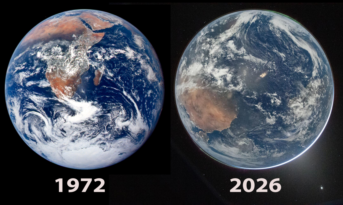 Tranh luận về ảnh chụp Trái Đất cách đây 54 năm 'sáng đẹp' hơn 2026