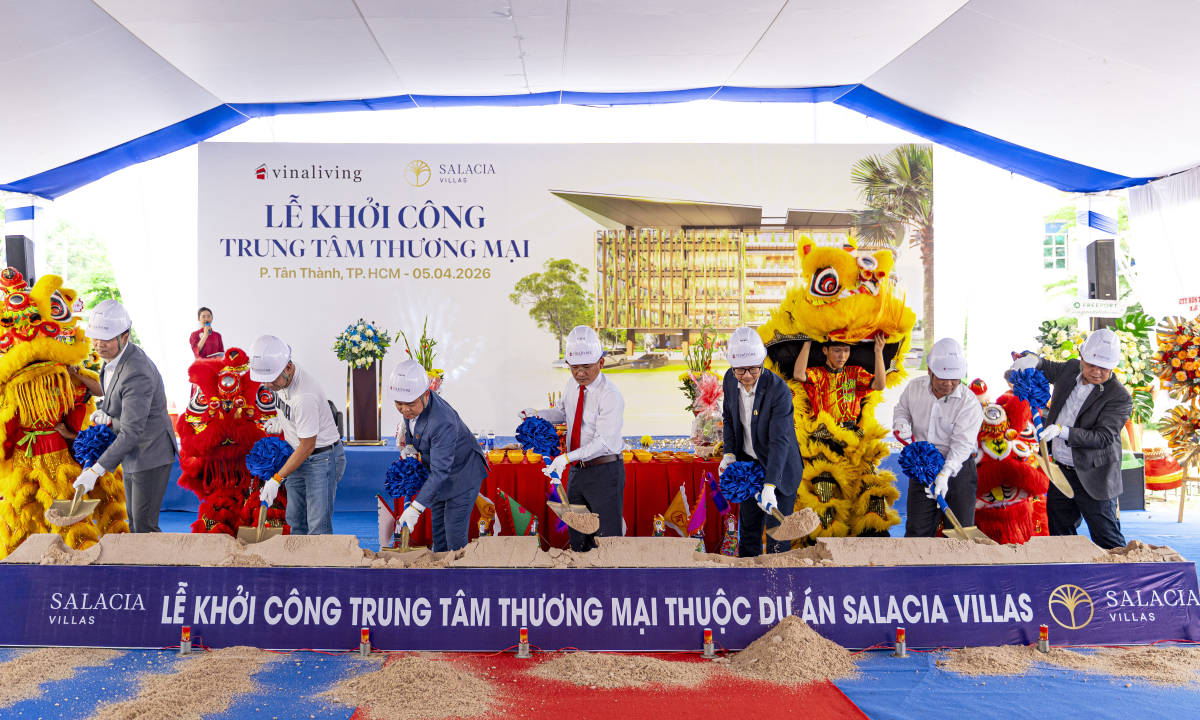 Khởi công trung tâm thương mại thuộc dự án Salacia Villas