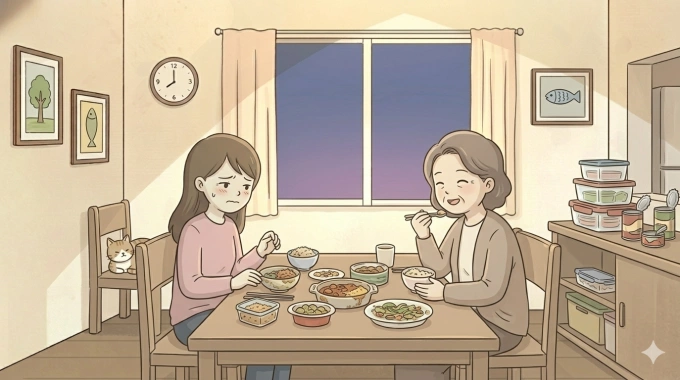 Mẹ chồng bảo tôi ăn hết đồ ăn cũ để chiều nấu đồ mới cho chồng ăn