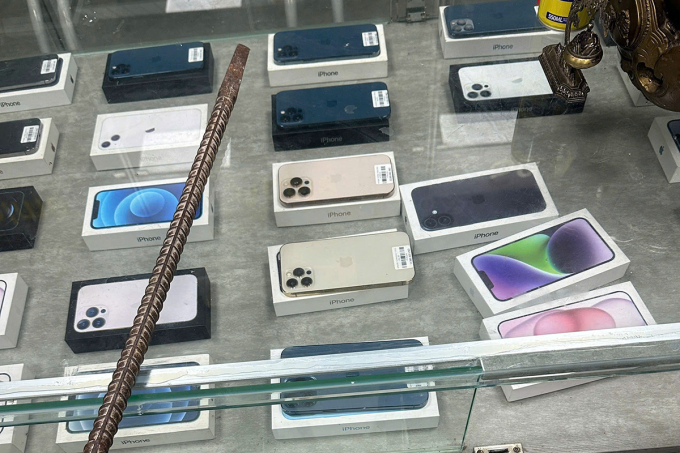 Hiện trường nhóm thanh thiếu niên gây án. Ảnh: Thành Huynh