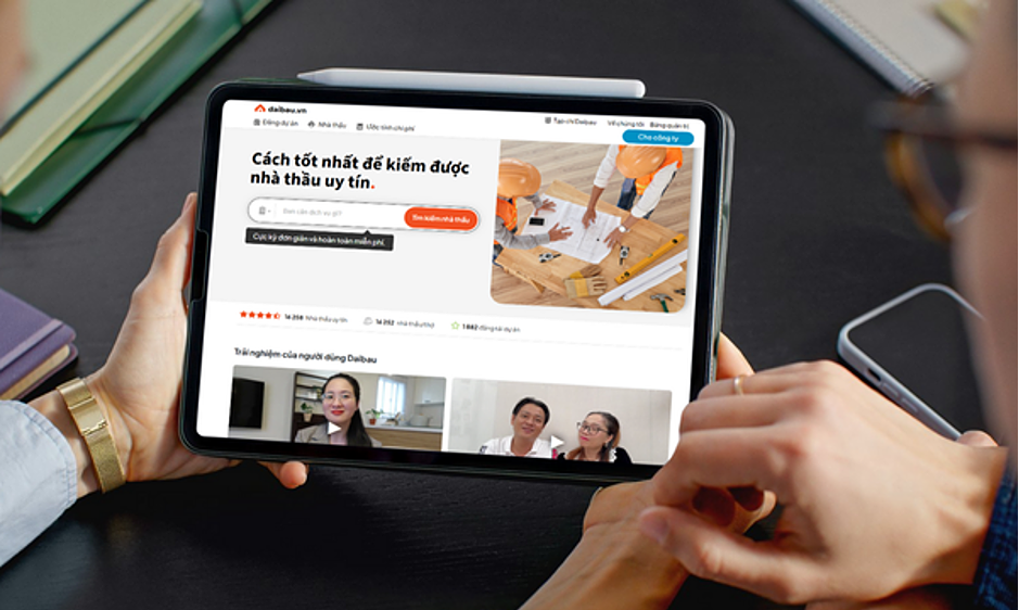 Nền tảng số hỗ trợ tìm nhà thầu xây dựng