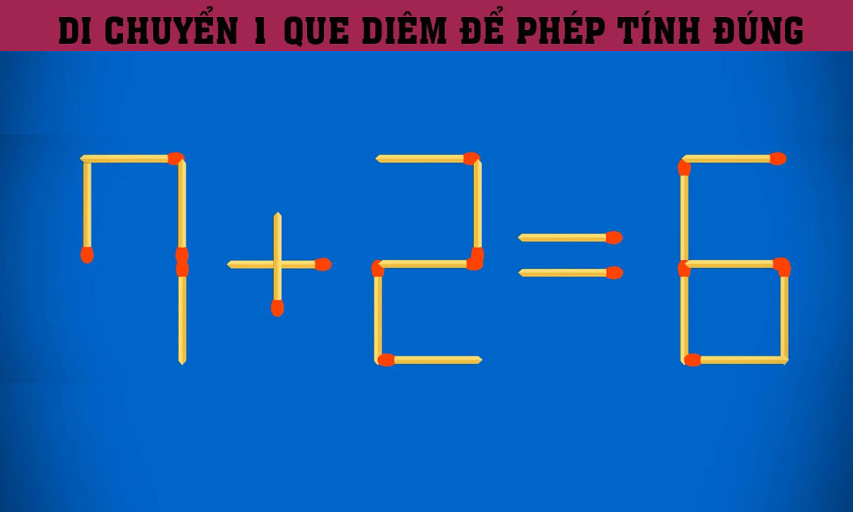 Bạn có tìm thấy 'nước đi thiên tài' biến phép tính sai thành đúng?