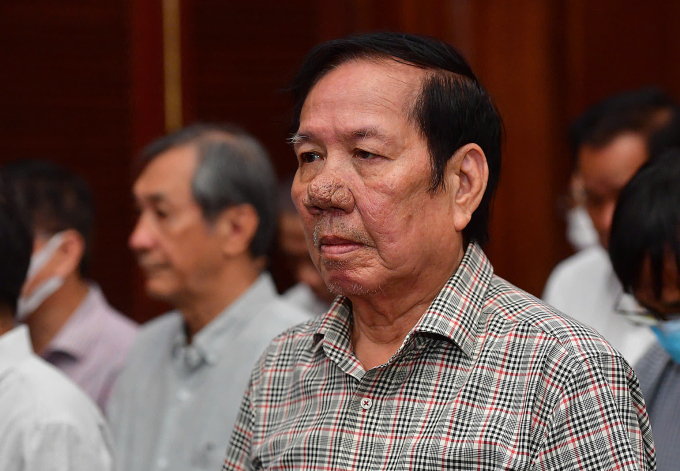 Bị cáo Lê Quang Thung tại tòa hôm nay. Ảnh: Thanh Tùng