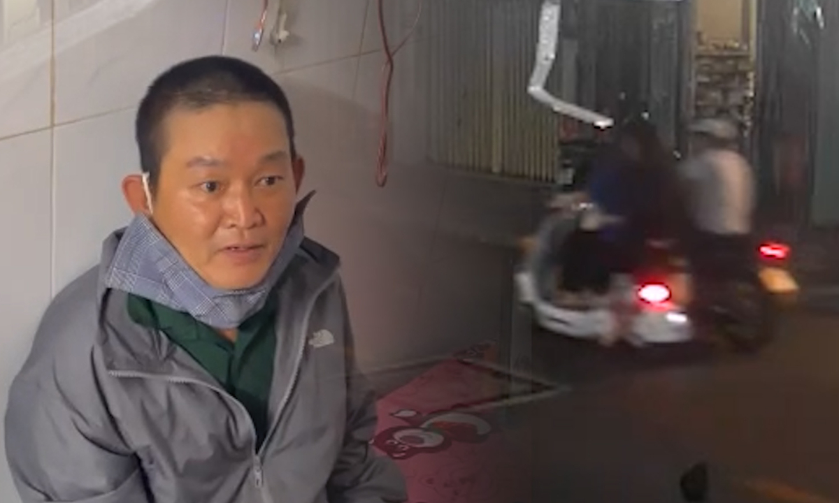 Giật lắc vàng của người phụ nữ trên đường