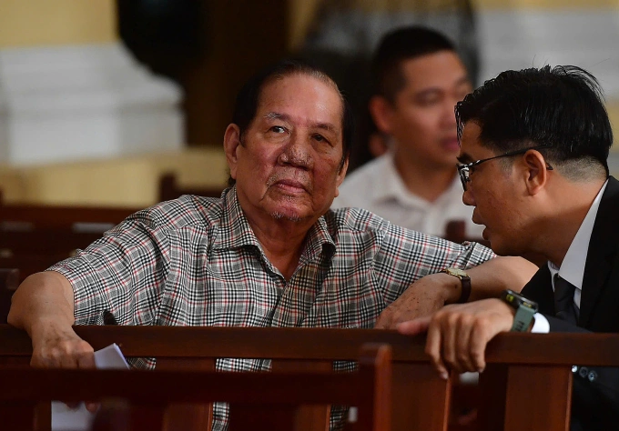 Ông Lê Quang Thung tại tòa. Ảnh: Thanh Tùng