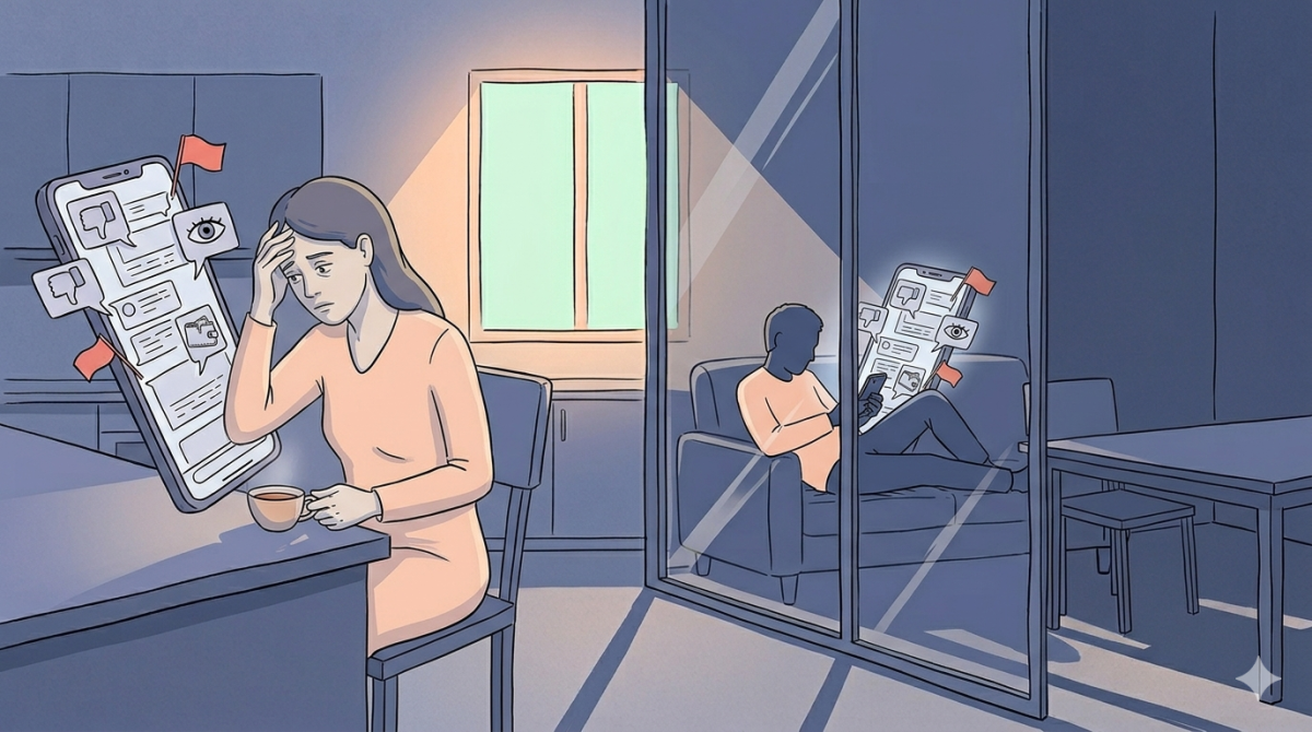 Chồng không cảm xúc, xem điện thoại mỗi khi gần gũi tôi