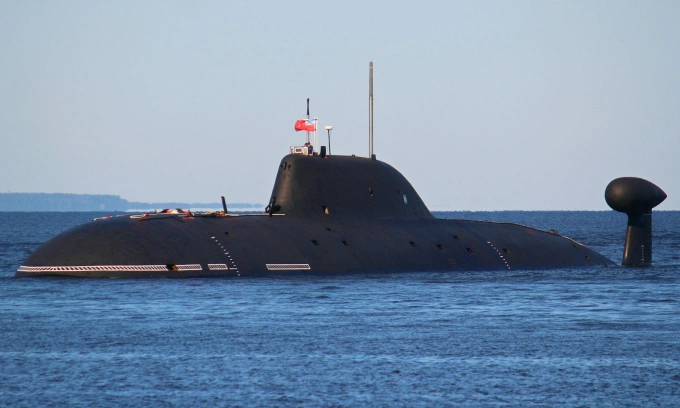 Tàu ngầm tấn công Vepr thuộc Đề án 971 của hải quân Nga. Ảnh: RIA Novosti