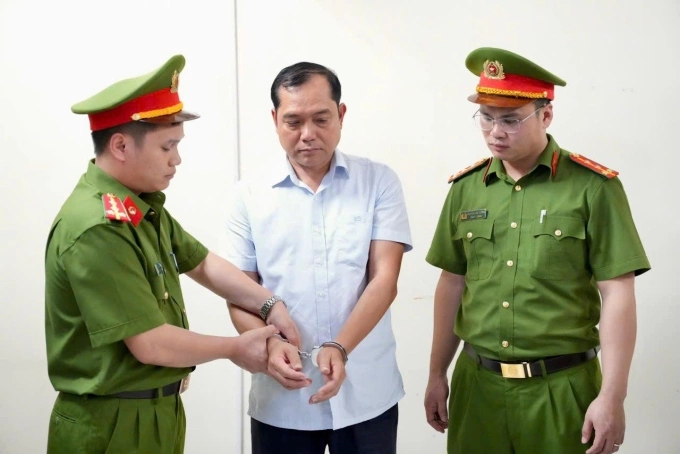Ông Hoàng Trọng Lợi bị bắt khẩn cấp. Ảnh: Công an cung cấp
