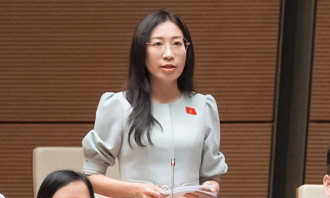 Đại biểu Hoàng Thị Thanh Thúy (Phó đoàn Tây Ninh). Ảnh: Hoàng Phong