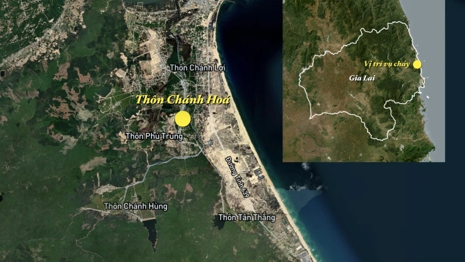 Nơi xảy ra cháy. Đồ họa: Lâm Nguyễn