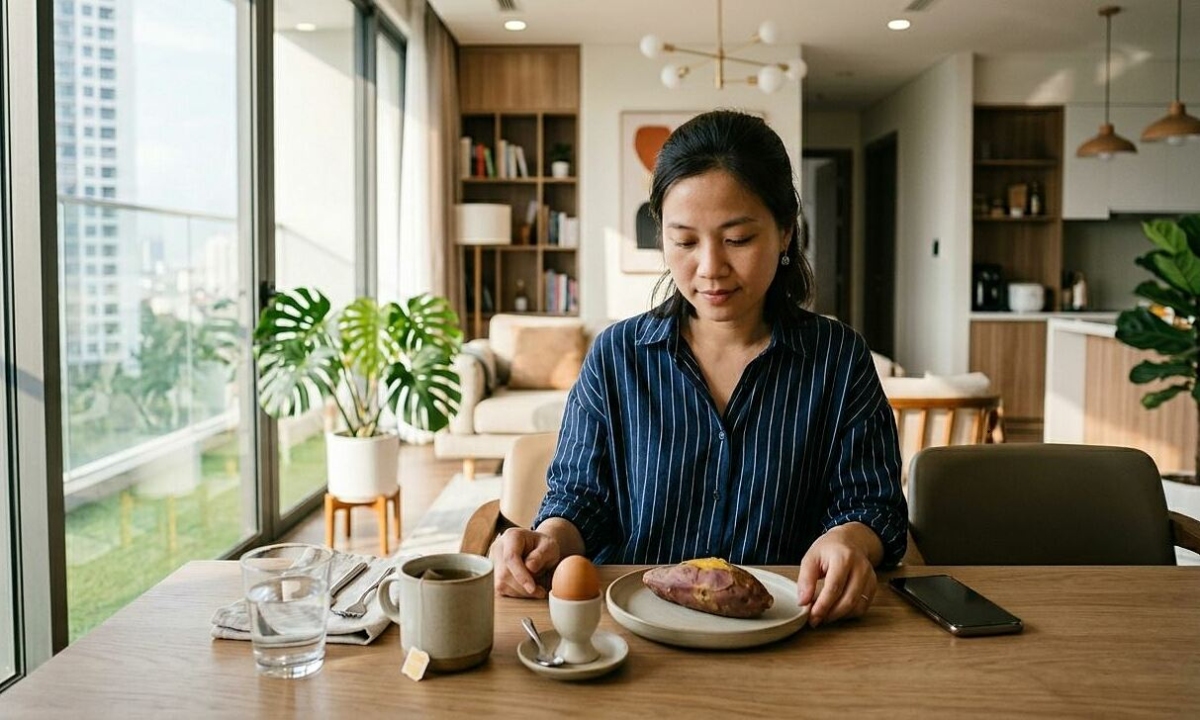 Bữa sáng 20 K dù thu nhập tốt