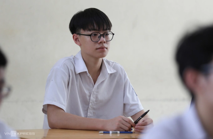 Học sinh thi lớp 10 ở Hà Nội năm 2025. Ảnh: Tùng Đinh