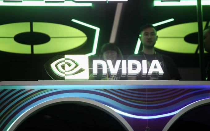 Logo Nvidia tại Triển lãm Computex 2024 diễn ra ở Đài Bắc, Đài Loan hồi tháng 6/2024. Ảnh: Khương Nha