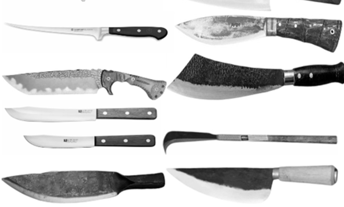 Ranh giới đồ nhà bếp và vũ khí quân dụng khi dùng dao sắc nhọn