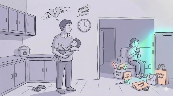 Vợ đặt idol lên trên chồng con