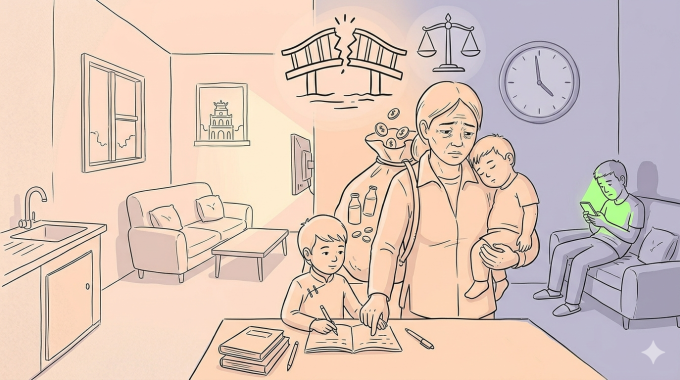 Muốn ly hôn nhưng không tự tin có thể nuôi cả hai con