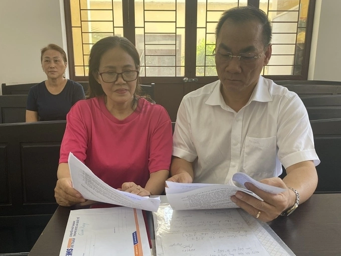 Bà Nguyễn Thị Nguyệt tại phiên tòa hôm 14/3. Ảnh: Hải Duyên