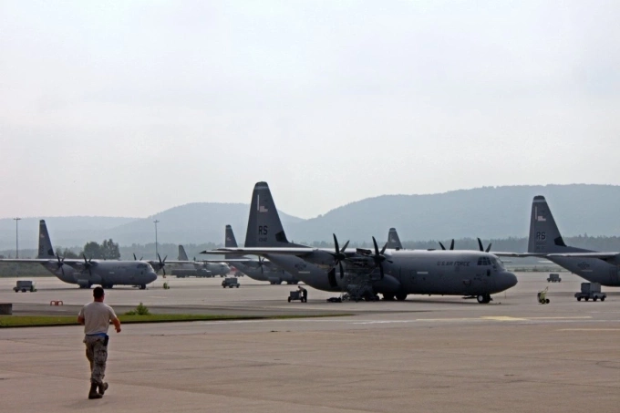 Căn cứ không quân Ramstein của Mỹ ở Đức. Ảnh: US Air Force