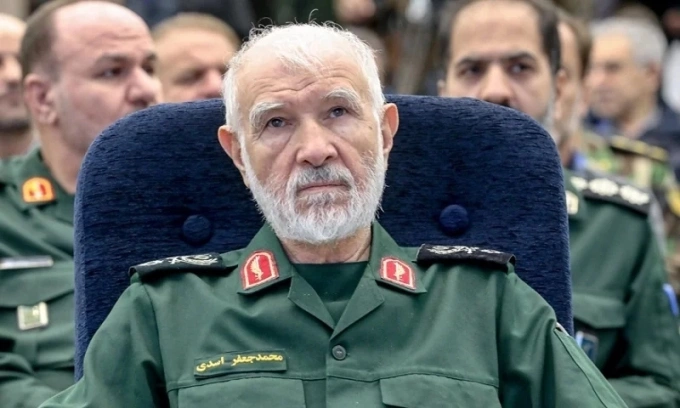 Tướng Mohammad Jafar Asadi, phó chỉ huy Bộ tư lệnh Trung ương Khatam al-Anbiya của quân đội Iran. Ảnh: abdimedia