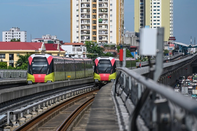 Metro Nhổn - ga Hà Nội. Ảnh: Giang Huy